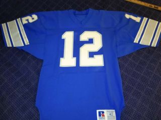 Detroit Lions Vintage Russell 100 Nylon Football Jersey Size 42