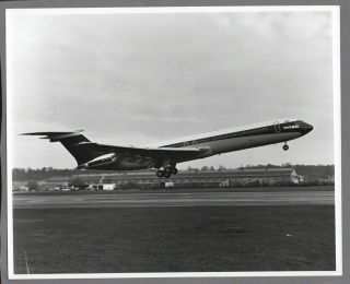 Boac Vickers Vc10 G - Asgp Large Vintage Airline Photo B.  O.  A.  C.  1