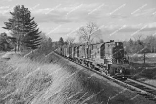Orig Neg Maine Central Rs - 11s 801 And 802 With Late Running Rumford Job
