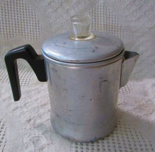 Vintage Small 5 Cup Perk Aluminum Coffee Pot,  Great For Camping