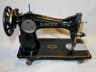 Vintage Antique 1900s Model 15j Singer Cast Iron Sewing Machine Head Only (1)