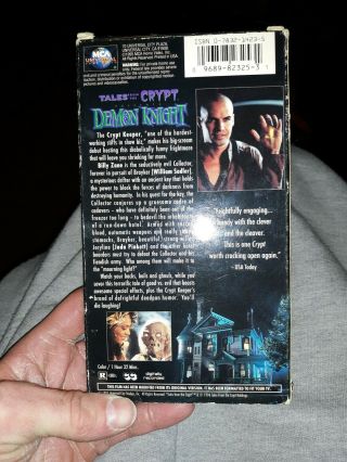 Tales from the Crypt - Demon Knight VHS 1994 Billy Zane Jada Pinkett Horror VTG 3