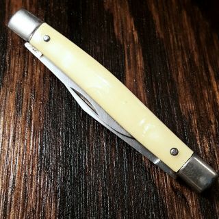 IMPERIAL CROWN KNIFE MADE IN USA 1956 - 88 HALF STOCKMAN VINTAGE FOLDING POCKET 2