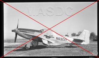 098 - B&w 616 Aircraft Negative - P - 51d Mustang N6301t 44 - 74813 In 1959