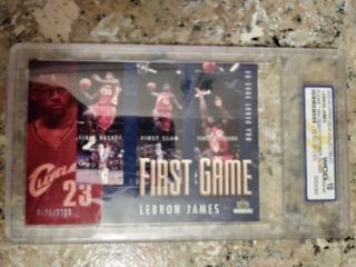 2003 - 04 Upper Deck Lebron James Rookie Nba Debut Card 10/29/03 Gem 10 Rare