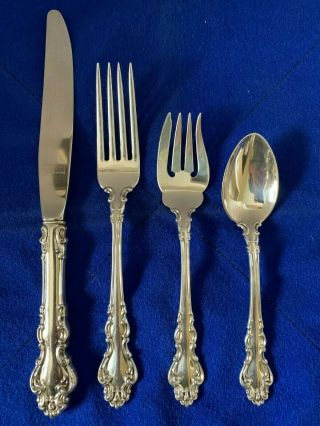 Reed & Barton Spanish Baroque 4 Piece Sterling Place Setting