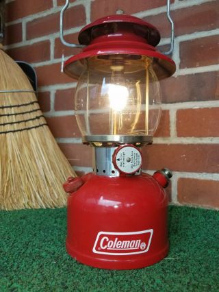 Vintage Coleman 200a Red Lantern Sunshine Of The Night Dated 1/64