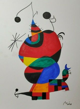 Joan Miró - Abstract Painting - Expressionism Art,  Signed Surrealism Artwork