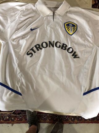 Vintage Leeds United 2002 2003 Home Football Shirt Soccer Jersey Nike Strongbow