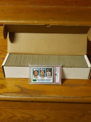1982 Topps Baseball Complete Set (792) Cal Ripken Rookie Psa 8
