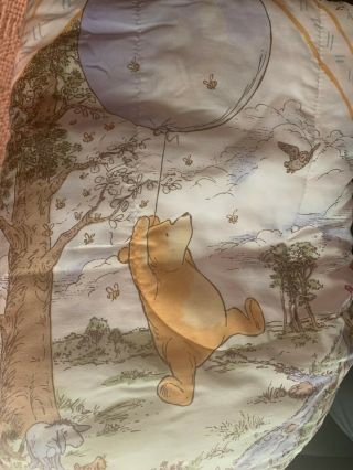 Vintage Twin Winnie The Pooh Comforter,  Sheet Set,  And Bedskirt
