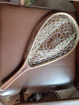 Vintage Cortland Fishing Net Custom Wood Handle