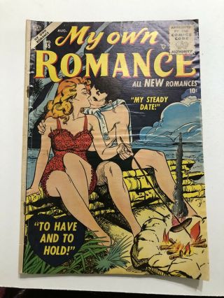 Vintage Comic Book My Own Romance Red Circle August 1955 Volume 1 No.  45 Atlas