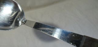 Vintage ROBINSON KNIFE CO.  stainless steel wood handle Stirring Serving spoon 2