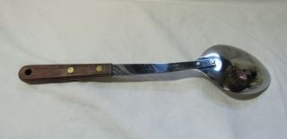 Vintage ROBINSON KNIFE CO.  stainless steel wood handle Stirring Serving spoon 3