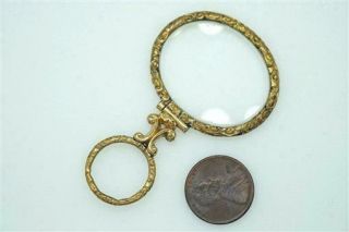 Antique Georgian English Gold Filled Quizzer / Magnifying Glass C1820
