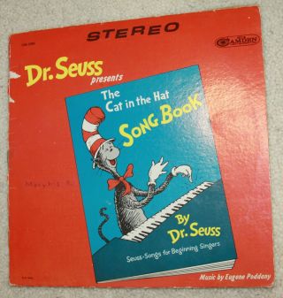 Dr Seuss Cat In The Hat Song Book Lp Vinyl Vintage Record Childrens 1967