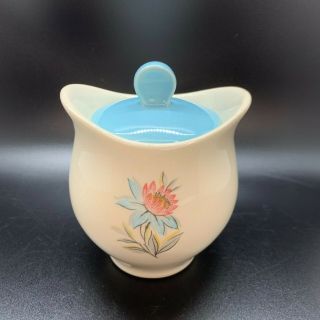 Vintage,  Ceramic,  Mid Century Modern Sugar Bowl/server,  Flower Sugar Bowl