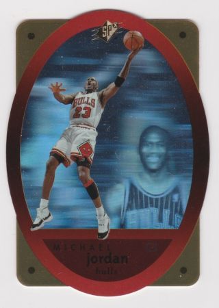Michael Jordan 1996 - 97 Upper Deck Spx 8 Gold Parallel Die Cut Hologram