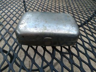 Vintage Metal Soap Dish Carry Case Bathroom Décor