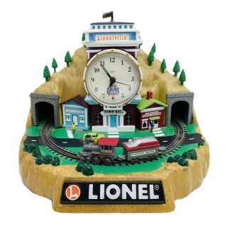 Lionel 100th Anniversary Animated Talking Train Alarm Clock W/ Two Train Cars