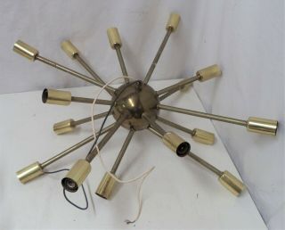 Vintage Sputnik Ceiling Light Chandelier W/ 16 Arms