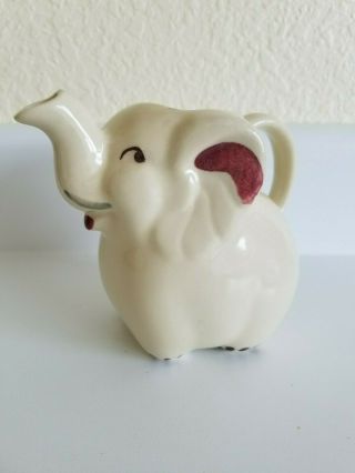 Vintage Shawnee Pottery Elephant Creamer/pitcher - 4 1/2 " Tall - 1940 