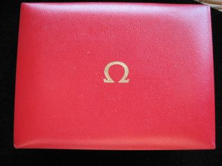 Vintage Red Omega Watch Display Box Incomplete See Photos 2