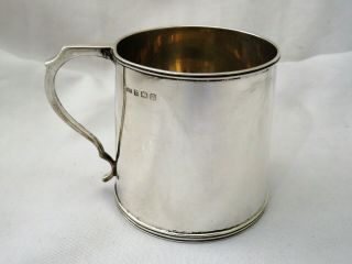 Fine Solid Sterling Silver Christening Mug Birmingham 1912 No Engraving
