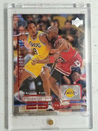 1998 - 99 Upper Deck 147 Michael Jordan Vs.  Lakers (kobe Bryant)