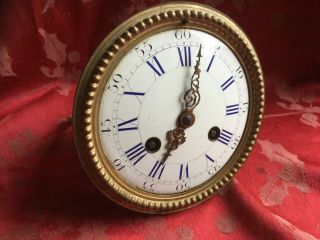 Fabulous Japy Freres French 8 Day Clock Movement Stunning Dial