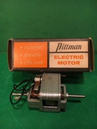 Vintage Pittman Electric Slot Car Motor With Directions