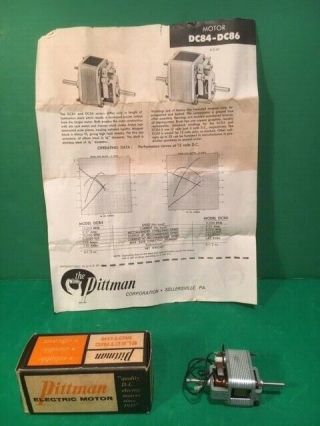 Vintage Pittman Electric Slot Car Motor with Directions 2