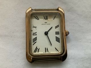 Vintage Jaquet Droz 17 Jewels Mechanical Watch Not