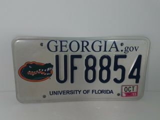 2013 University Of Florida License Plate From Georgia Car Tag