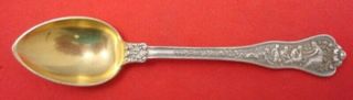 Olympian By Tiffany And Co Sterling Silver Demitasse Spoon Gold Washed 4 1/4 "