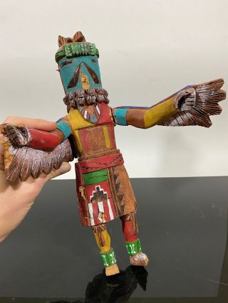 Vtg Large Painted Hopi Indian Wood Native American Kachina Doll
