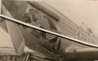 Wwii U.  S.  8th A.  F.  357th Fighter Group Vintage Nose Art 3.  5 " X 4.  5 " Photograph