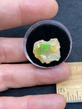 Lovely Rough Opal Piece In Gem Jar - 1.  3 Grams - Vintage Estate Find