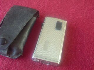 Vintage Ronson Varaflame Electronic Lighter In Leather Case.