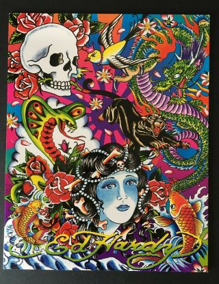 Ed Hardy And Lisa Frank Vintage Voodoo Girl And Skull Collage Portfolio