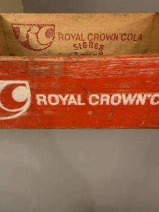 Vintage RC Royal Crown Cola Wood Soda Pop Crate Cincinnati Ohio 3