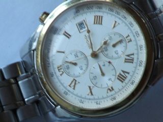 A Vintage Gents Stainless Steel Cased Sekonda Chronograph Watch
