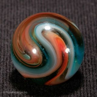 Epic Peltier Mcs Multicolor Swirled Rainbo Vintage Marble 5/8 Hawkeyespicks
