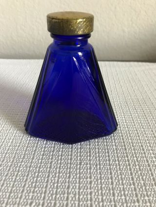 Vintage Cobalt Blue Bottle Made By Maryland Glass Corporation