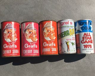 Vintage Grafs Soda Cans