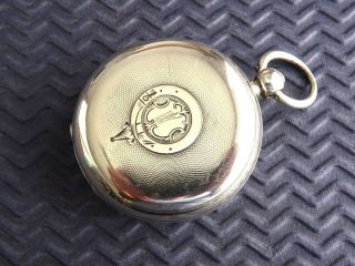 1889 Solid Silver Keywind Gents Pocket Watch.  Serviced.  Antique 2