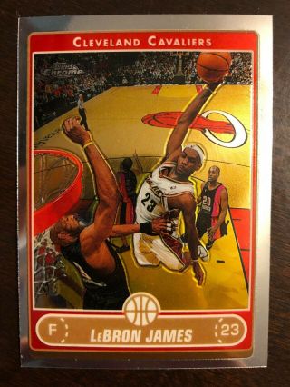 2006 - 07 Topps Chrome Lebron James Cleveland Cavaliers 67