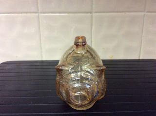 Vintage Small Carnival Glass Pig Piggy Bank 4.  5 