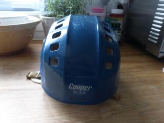 Vintage Cooper Sk 300 Men Hockey Helmet Blue Color